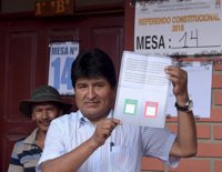 Evo Morales insta a esperar con "serenidad" los resultados "finales"