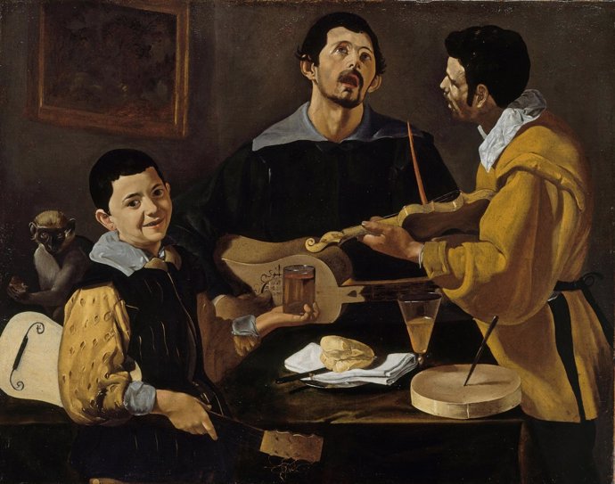 Pintura 'Los tres músicos' de Velázquez