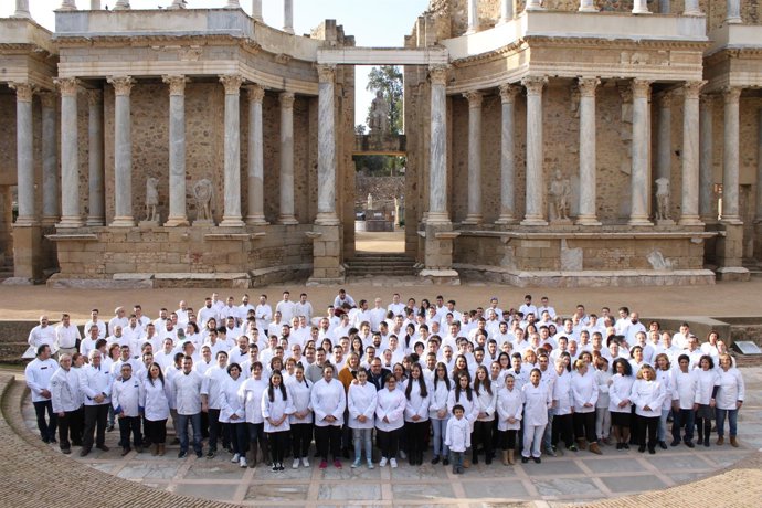 Cocinero en el Teatro Romano de Mérida