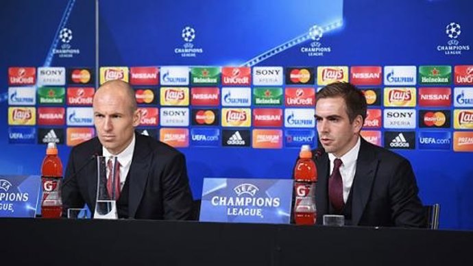 Philipp Lahm Arjen Robben Bayern Munich Champions