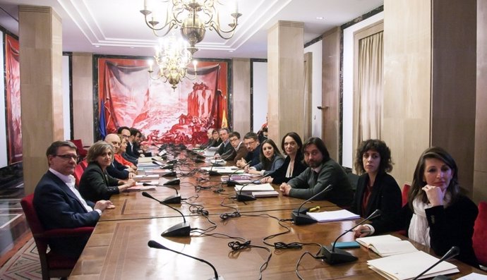 PSOE, Podemos, Compromis, IU, equipo negociador investidura Pedro Sánchez 