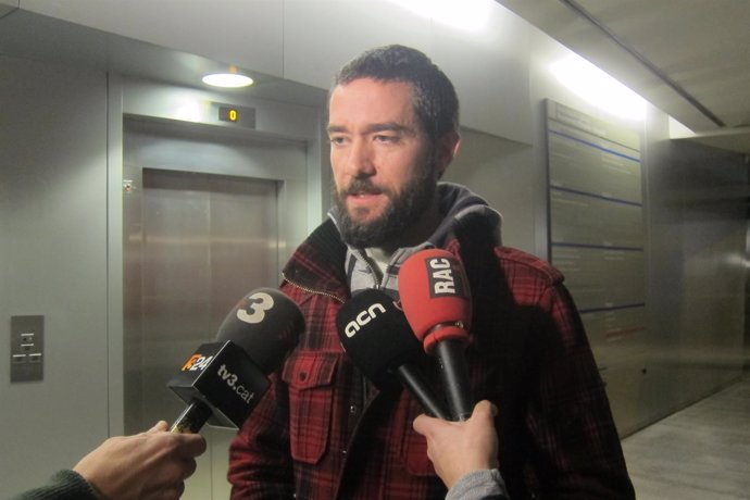 Óscar Sánchez, portavoz del comité de huelga de Metro de Barcelona