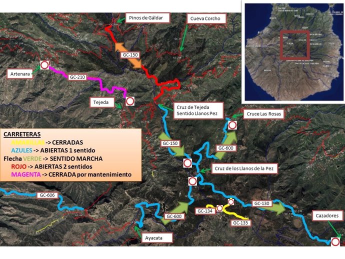 Circuito para subir a la cumbre nevada de Gran Canaria