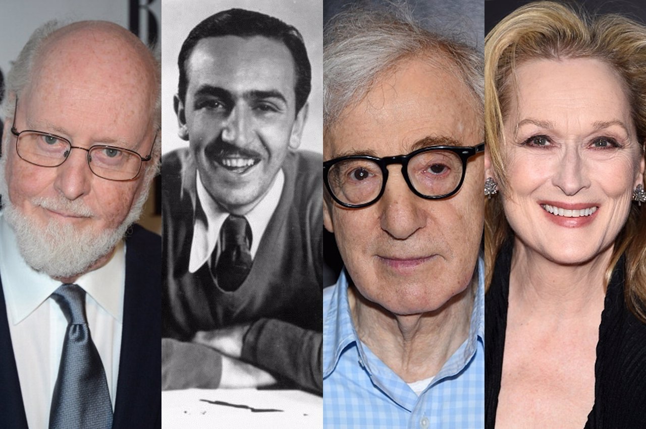 John Williams, Walt Disney, Woody Allen y Meryl Streep