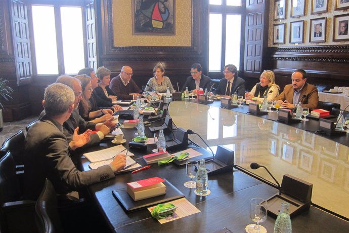 Reunión de la Mesa del Parlament.