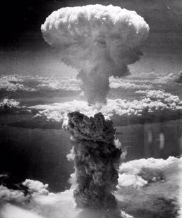 Bomba nuclear de plutonio detonada en Nagasaki