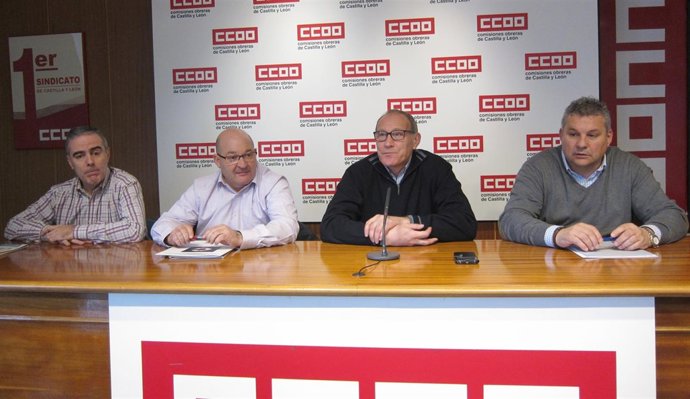 Responsables del sector ferroviario de CCOO