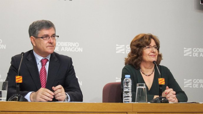 Vicente Guillén y María Victoria Broto, consejeros del Gobierno de Aragón