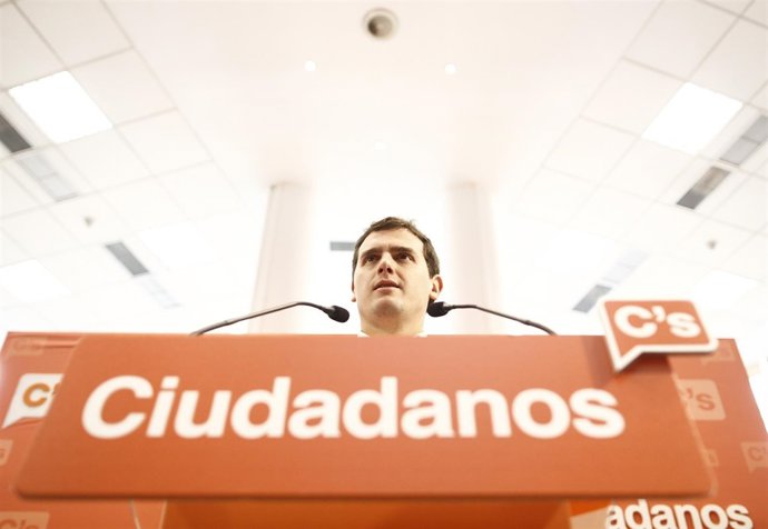 Albert Rivera en rueda de prensa