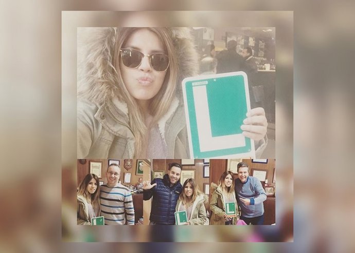 ISA PANTOJA SE SACA EL CARNET DE CONDUCIR/INSTAGRAM