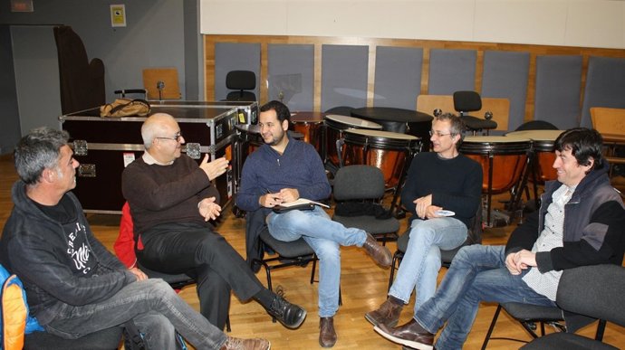 Reunión de IU con los sindicatos.