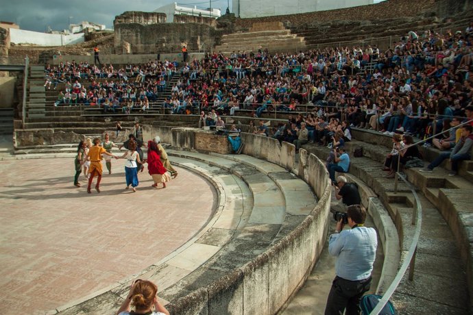 Función en el teatro romano.