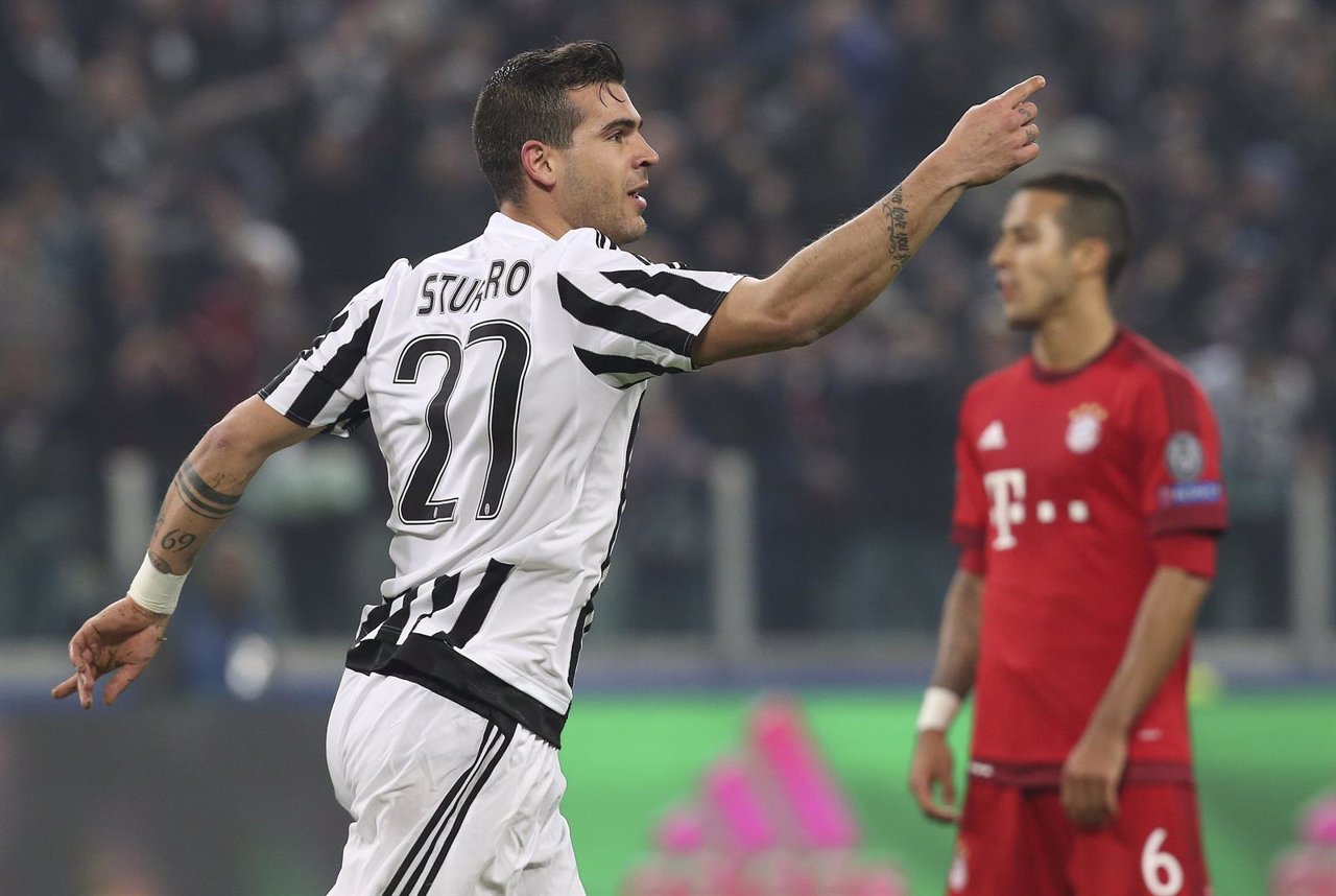 Stefano Sturaro celebra un gol con la Juventus