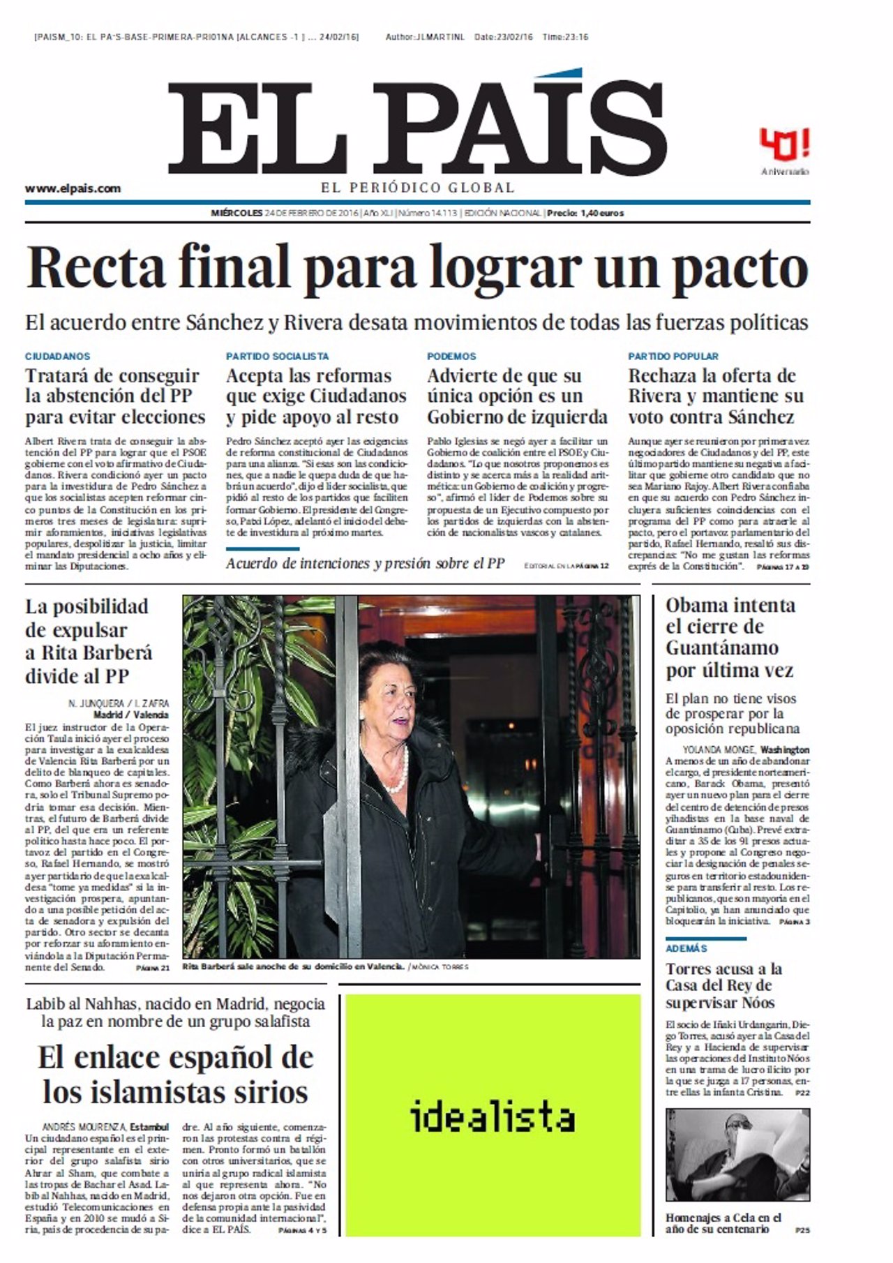 Portada El País