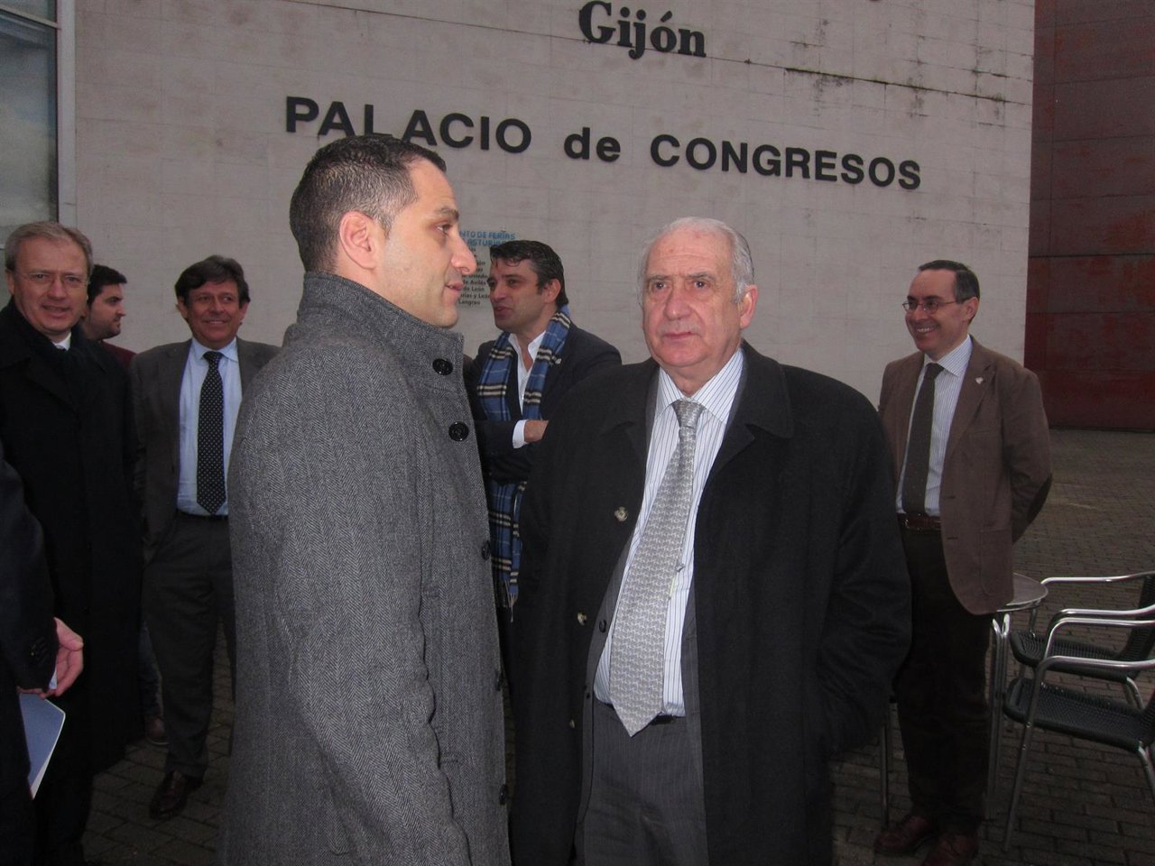 El rector y el vicerrector de la Universidad de Oviedo. 