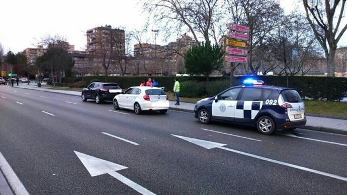 Imagen del accidente del coche patrulla