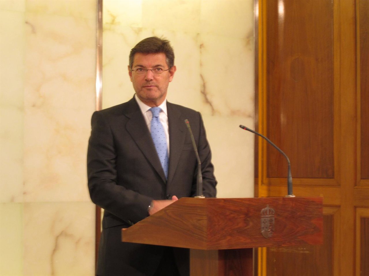 El ministro de Justicia Rafael Catalá en Logroño