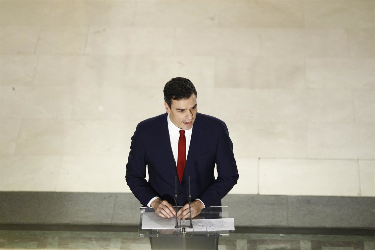 Rueda de prensa de Pedro Sánchez tras la firma del acuerdo