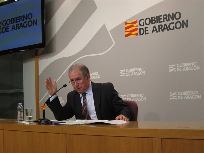 El consejero de Hacienda del Gobierno de Aragón, Fernando Gimeno, este miércoles