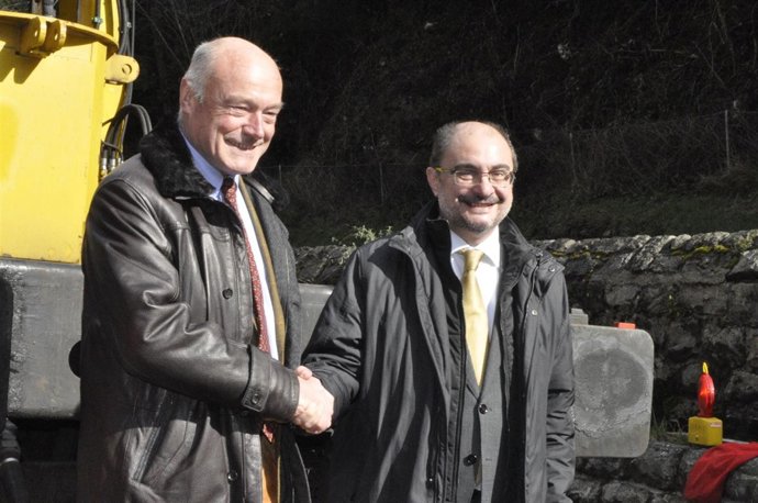 Alain Rousset y Javier Lambán