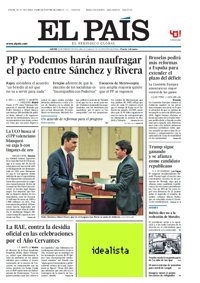 Las portadas de los periódicos de hoy, jueves 25 de febrero de 2016