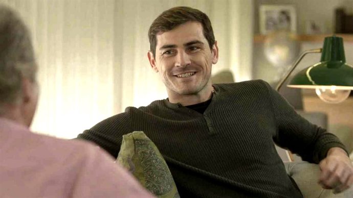 Iker Casillas con Bertín Osborne en TVE