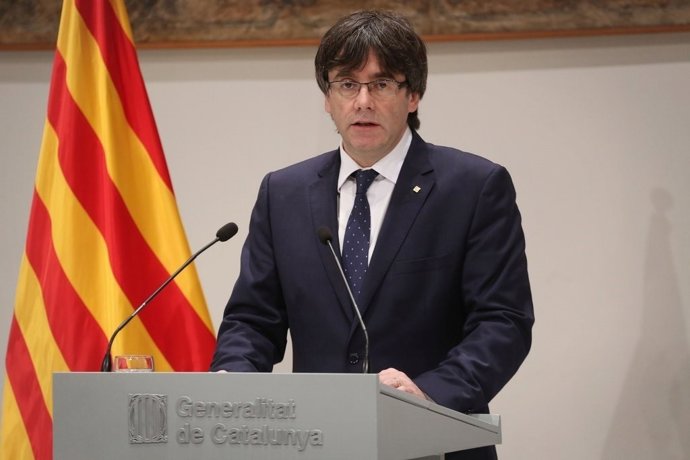 El presidente de la Generalitat, Carles Puigdemont