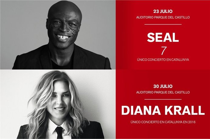 Seal y Diana Krall, en el Festival de Peralada