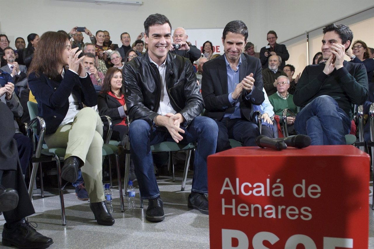 Pedro Sánchez en un acto en Madrid