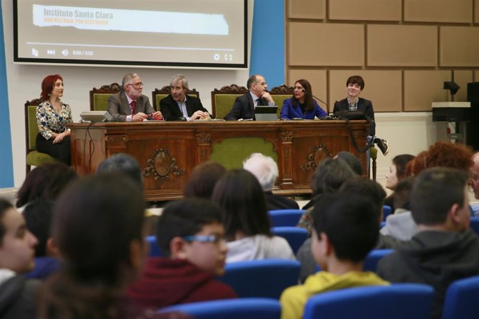 Ruiz en los actos del Santa Clara