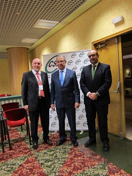 Pablo Asín, Fernando Gimeno y Miguel Borra.