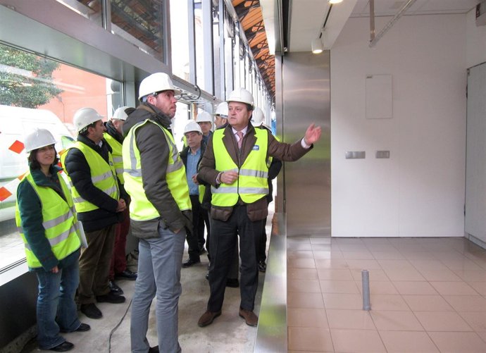 Visita a las obras del Mercado del Val