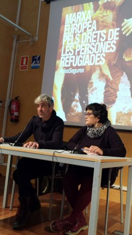 Los representantes de la sociedad civil Jordi Oliver y M. Rosario Vázquez
