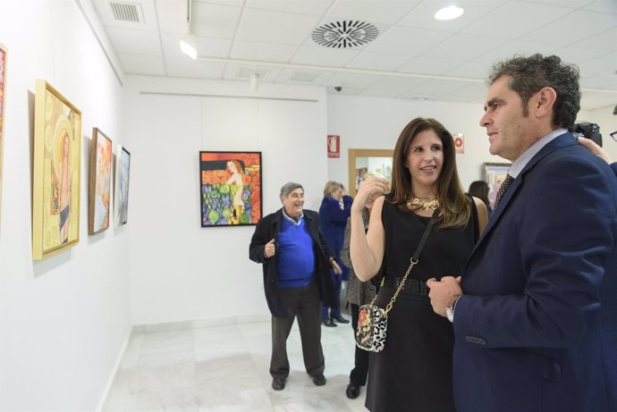 Inauguración de la exposición de Celia Delgado en Almería