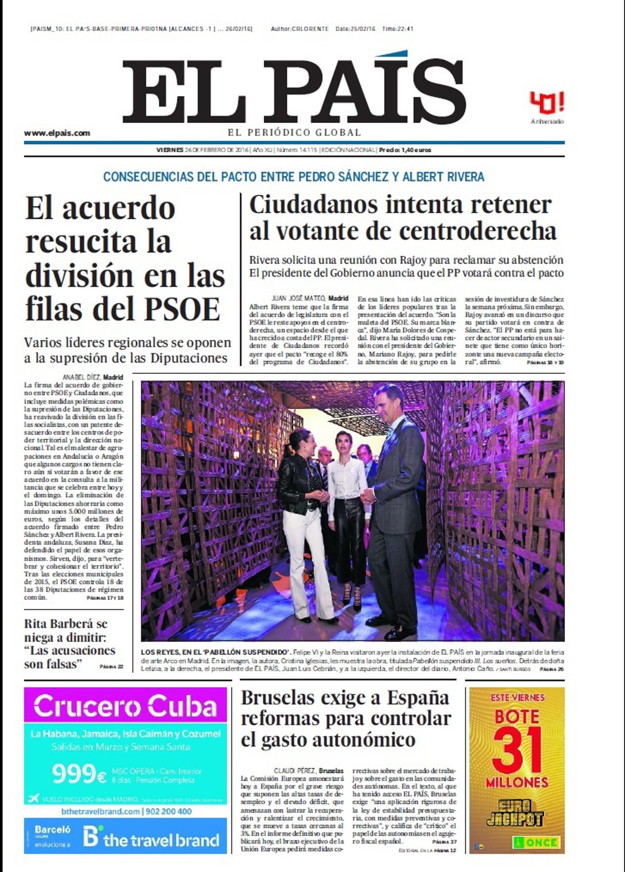 Portada El País
