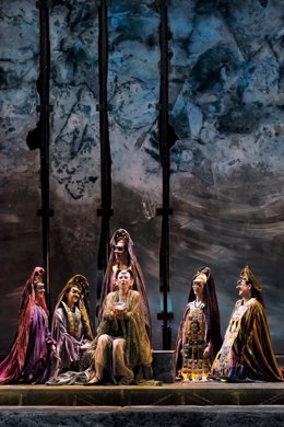 Un momento de la representación de 'Aida'