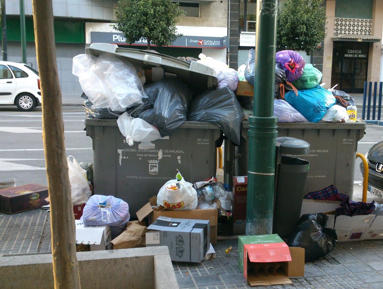 Huelga basuras málaga limasa limpieza suciedad 