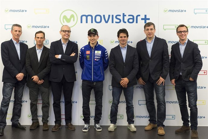 Lorenzo en la presentación de la tercera temporada de Movistar MotoGP