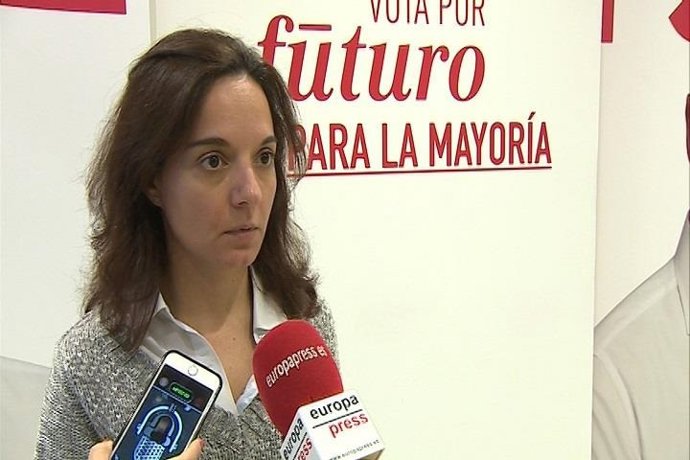 La secretaria general del PSOE-M, Sara Hernández.