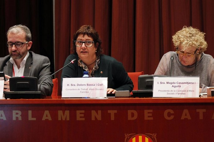 La consellera Dolors Bassa, en el Parlament