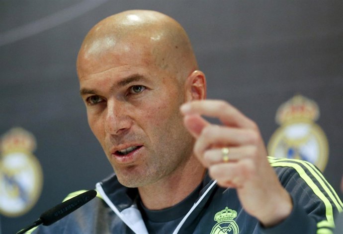 Zinedine Zidane, en rueda de prensa