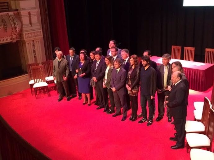 El consejero de Medio Ambiente, José Fiscal, en celebración del 28F en Huelva.