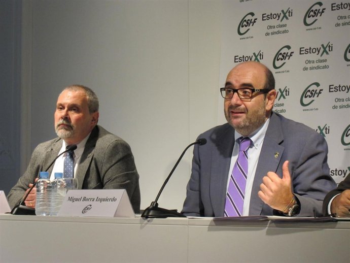 Joan Escanilla y Miguel Borra (Csif)