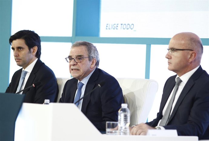 César Alierta en la presentación de resultados de Telefónica