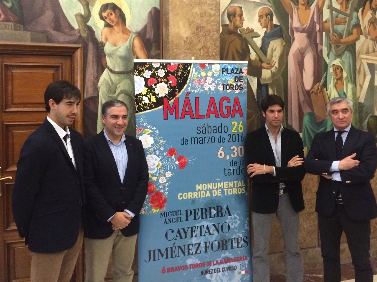 Jiménez Fortes, Elías Bendodo y Cayetano Rivera temporada taurina La Malagueta