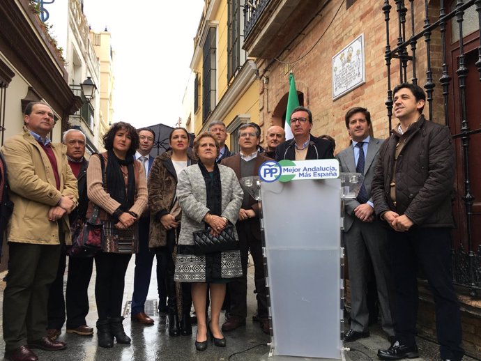 Dirigentes del PP conmemoran el  Día de Andalucía. 
