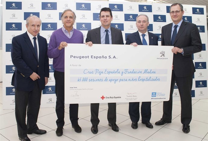Peugeot donativo Cruz Roja y Fundación Aladina