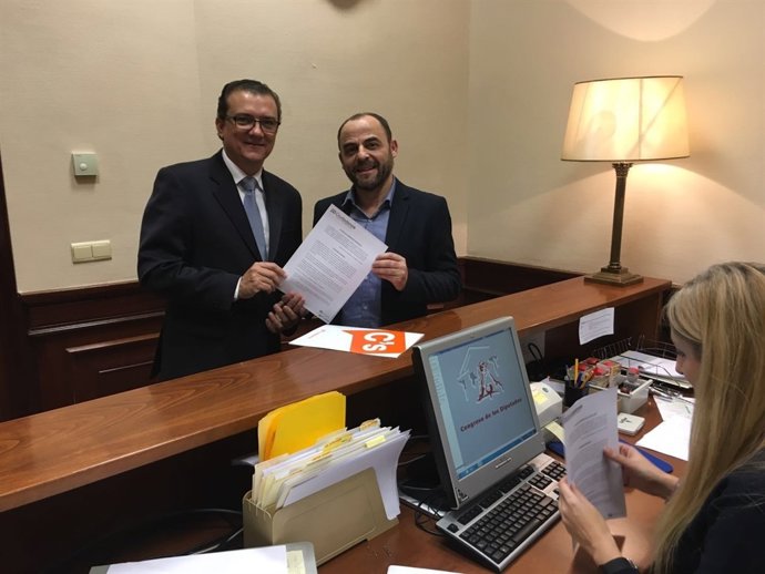 Los diputados Miguel Garaulet y José Luis Martínez