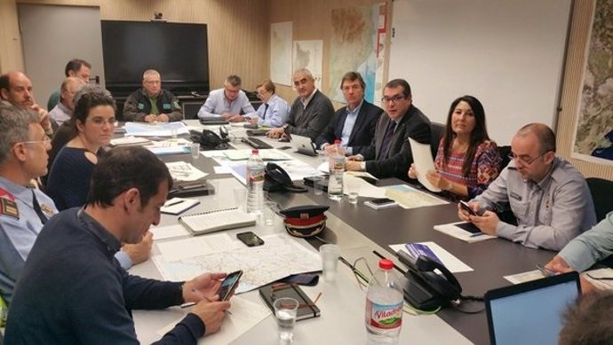 El conseller Jordi Jané, en una reunión del comité técnico Neucat