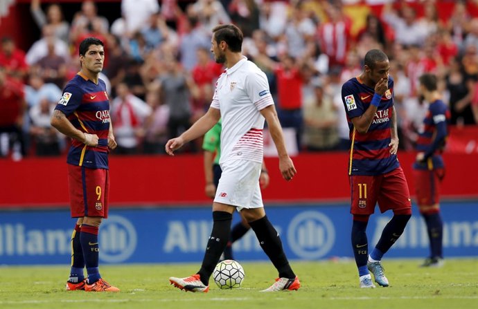 Barcelona Neymar Luis Suárez Sevilla Michael Krohn-Dehli